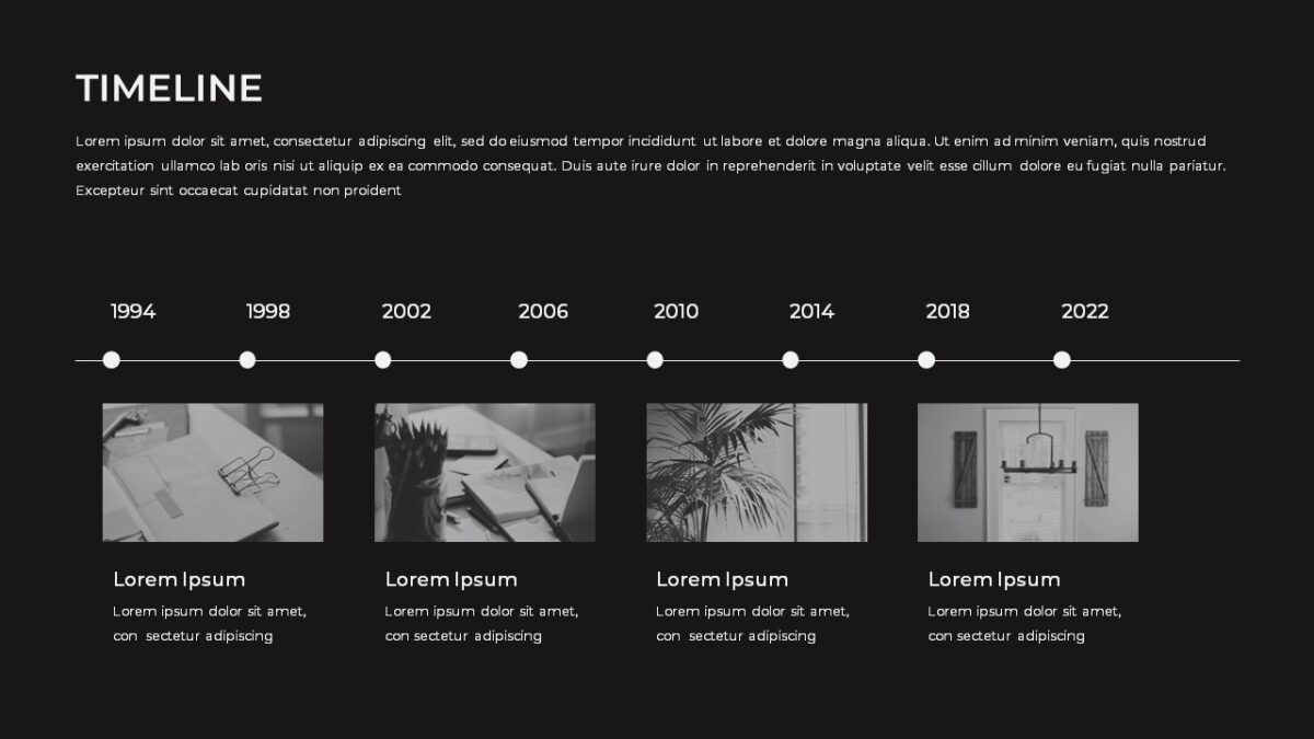 Timeline Slide For Monotone Google Slides Presentation Template Slidekit Timeline Slide For Monotone Google Slides Presentation Template Slidekit