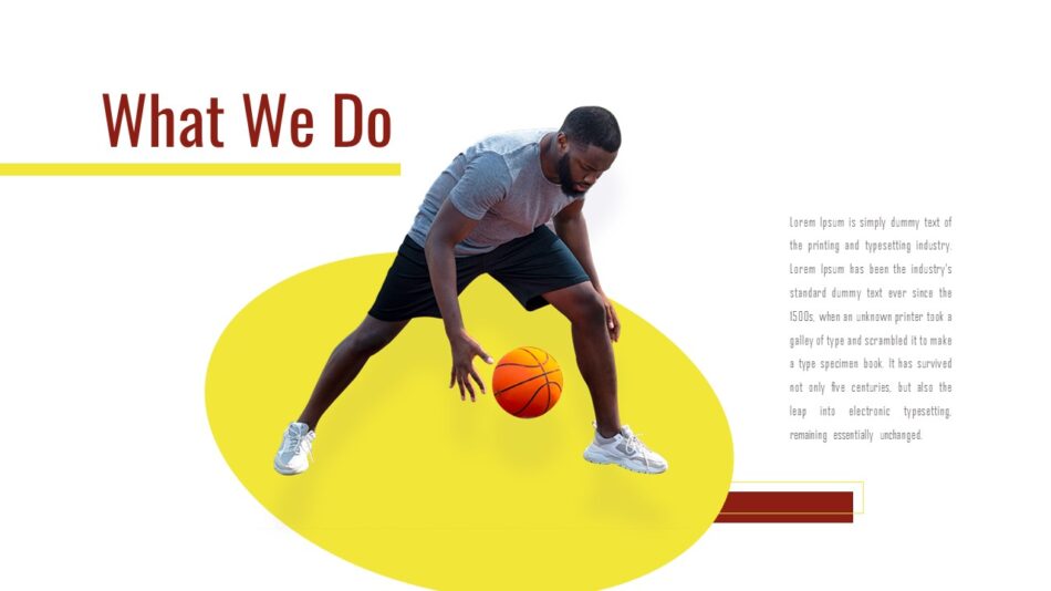 Aesthetic Free Basketball Infographic Template SlideKit