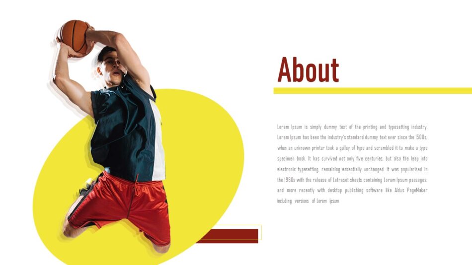 Basketball Slide Template About Us Slide SlideKit Basketball Slide Template About Us Slide SlideKit