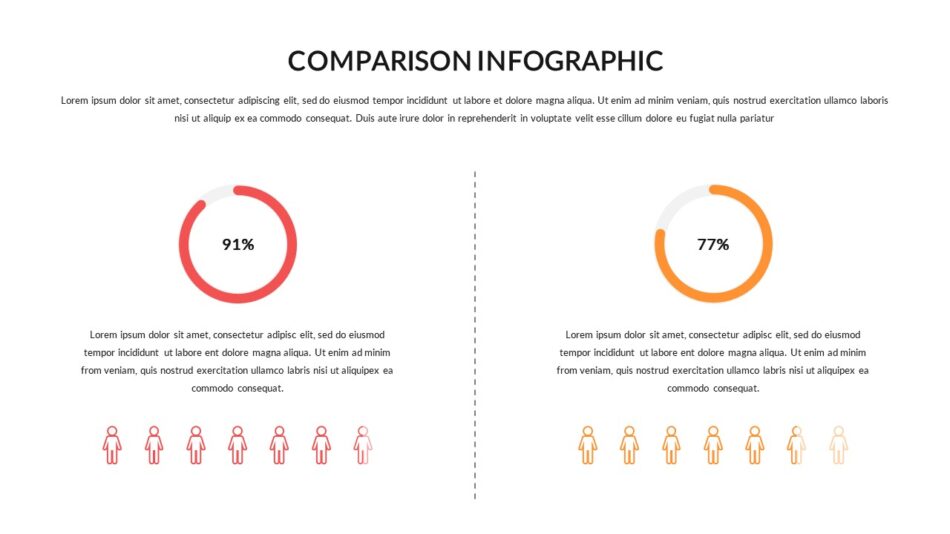 Comparison Infographic Slide Template - SlideKit