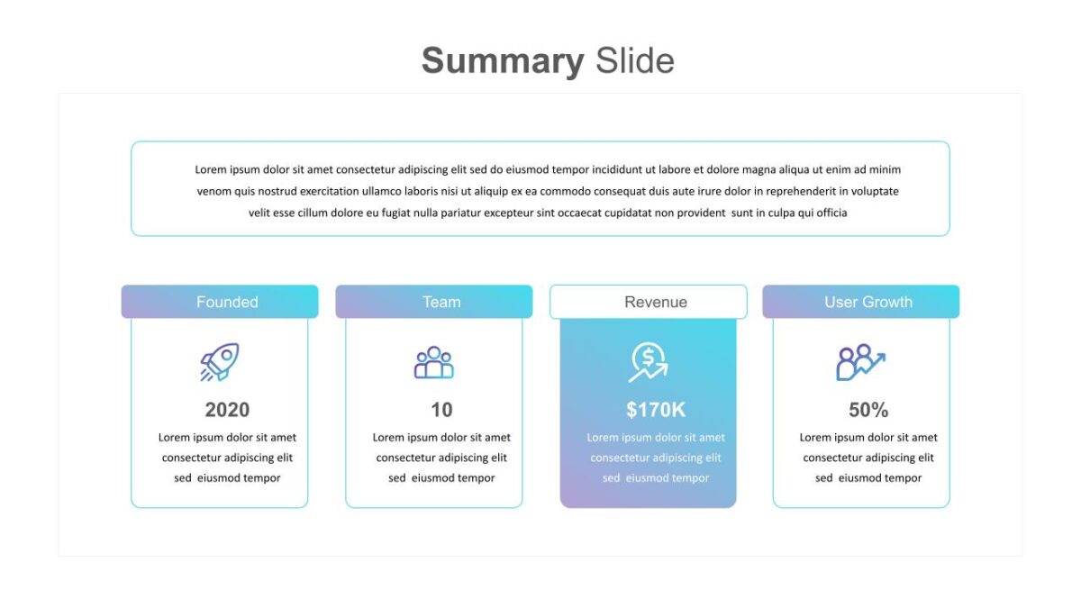 Summary Slide Template 2 - SlideKit