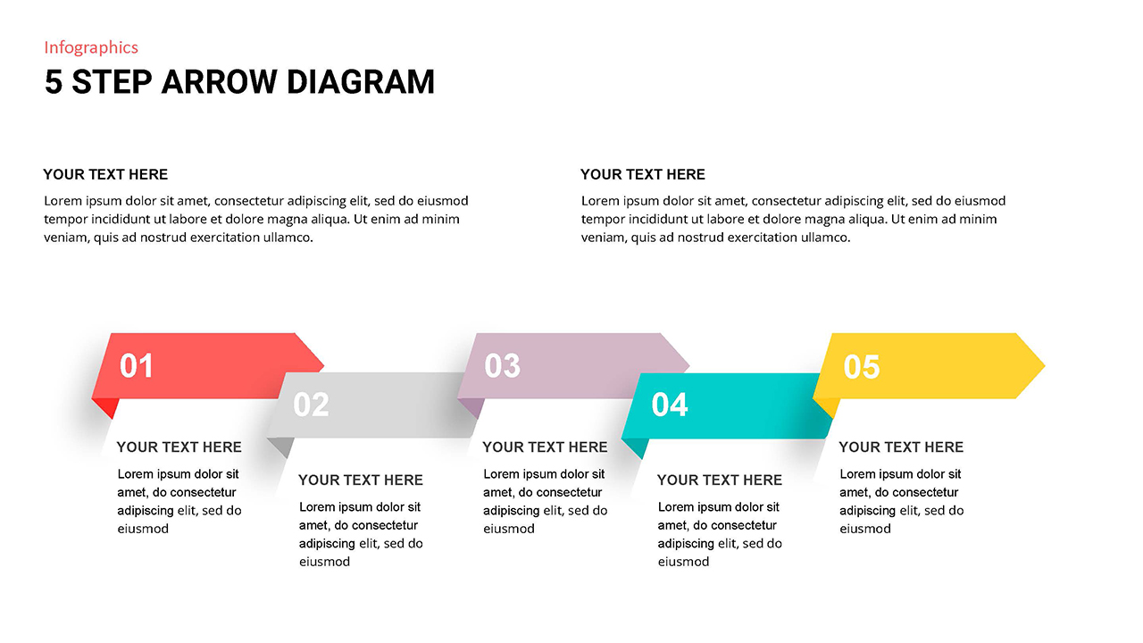 5 Step Arrow Powerpoint Template 1