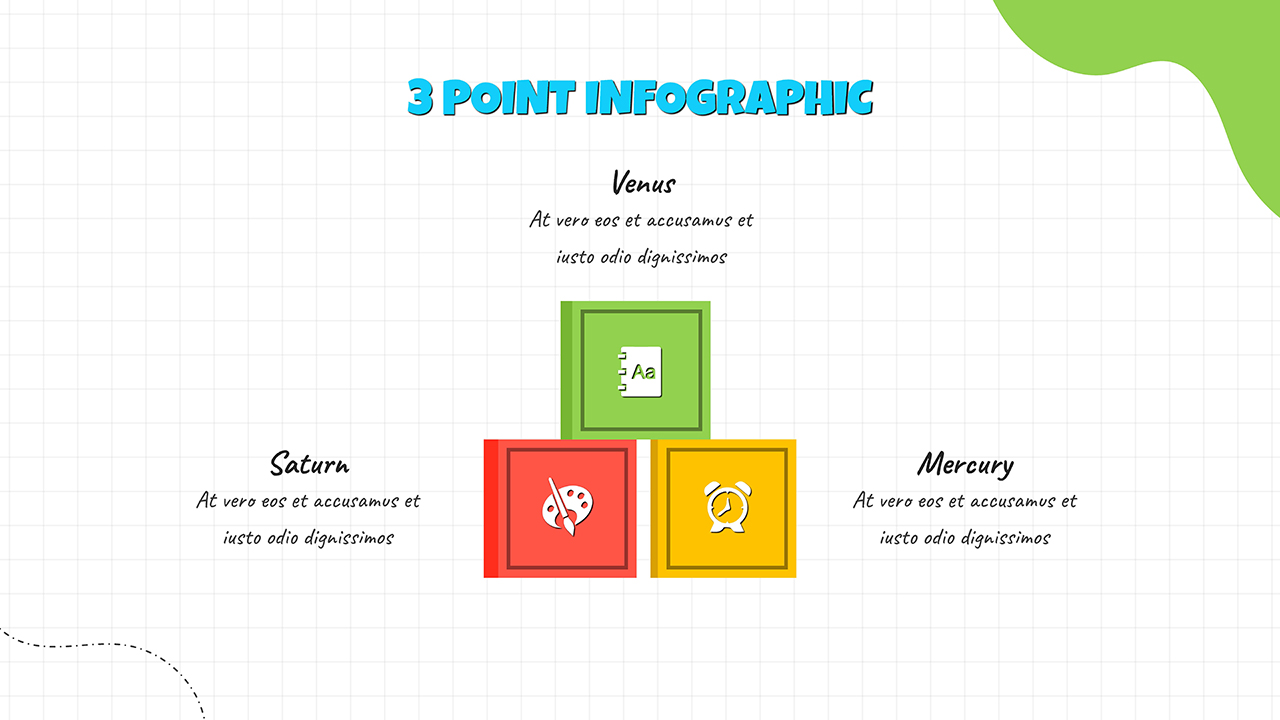 free 3 point cube infographic teachers templates for Google slides templates