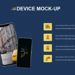 Device mock-up slide in free cab and taxi templates