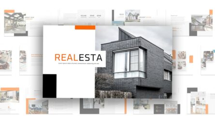 Google Slides Real Estate Theme Cover Slide