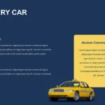 Luxury car template in free cab and taxi templates