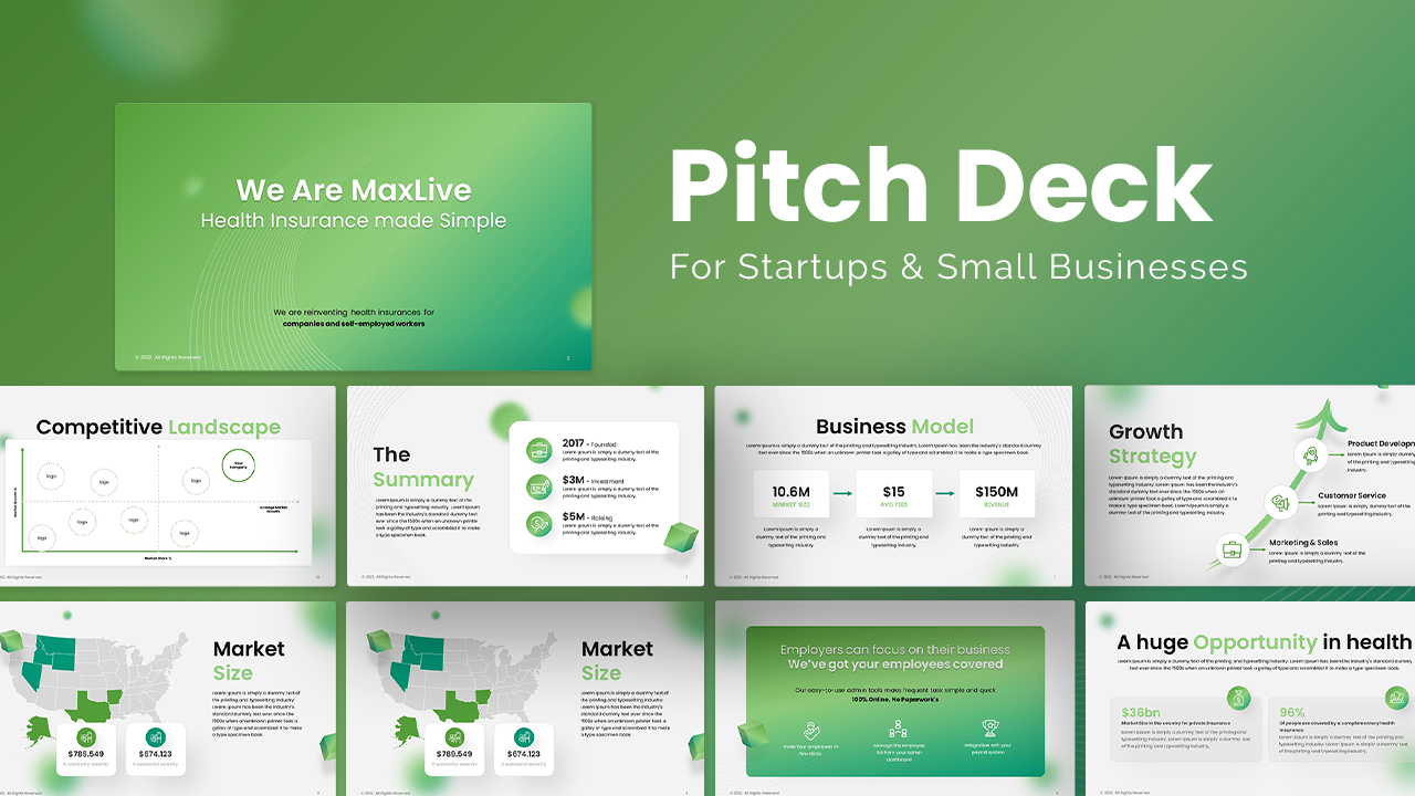 Pitch Deck for Startups & Small Businesses