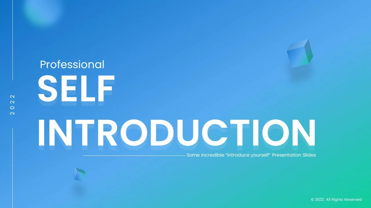 Self Introduction PowerPoint Template