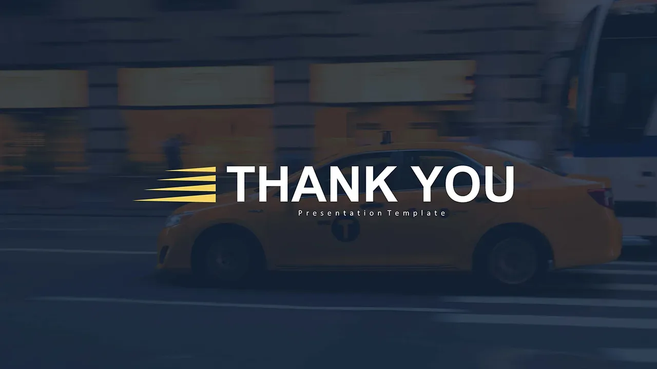 Thank you slide in free cab and taxi templates