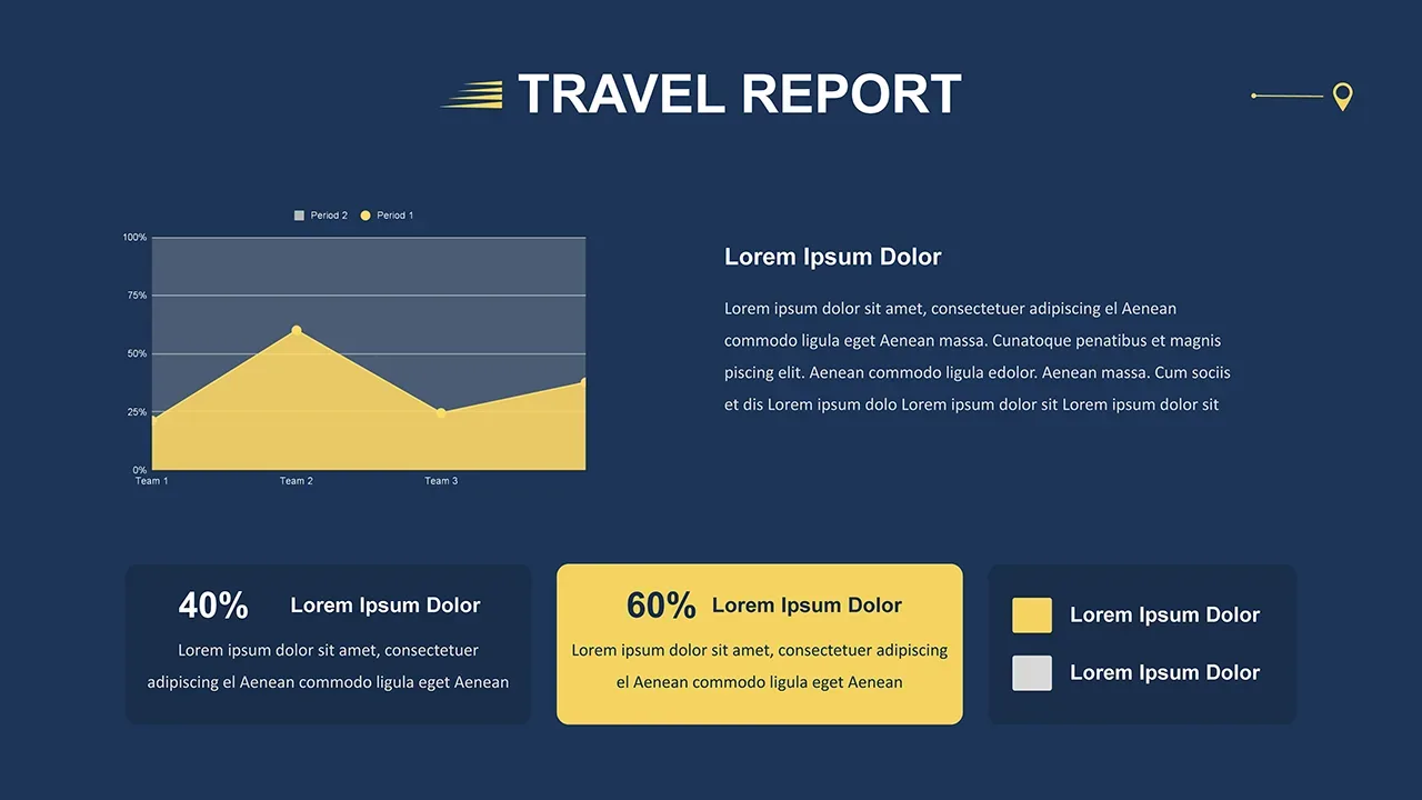 Travel report slide in free cab and taxi templates