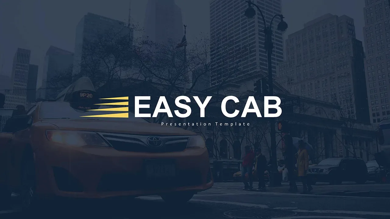 free cab and taxi templates for Google Slides