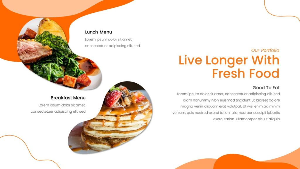 fresh food theme template for google slides SlideKit