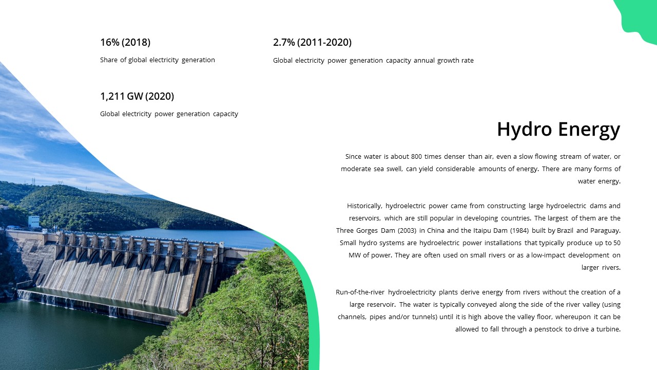 hydro energy presentation template for google slides