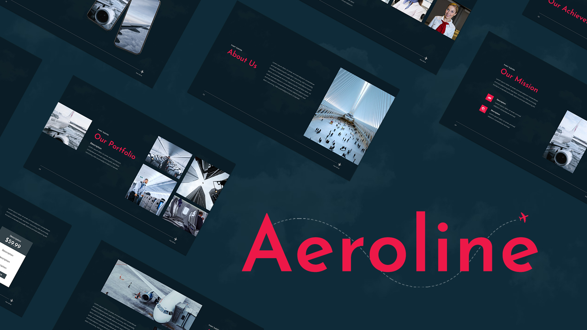 Aviation Themed Powerpoint Template