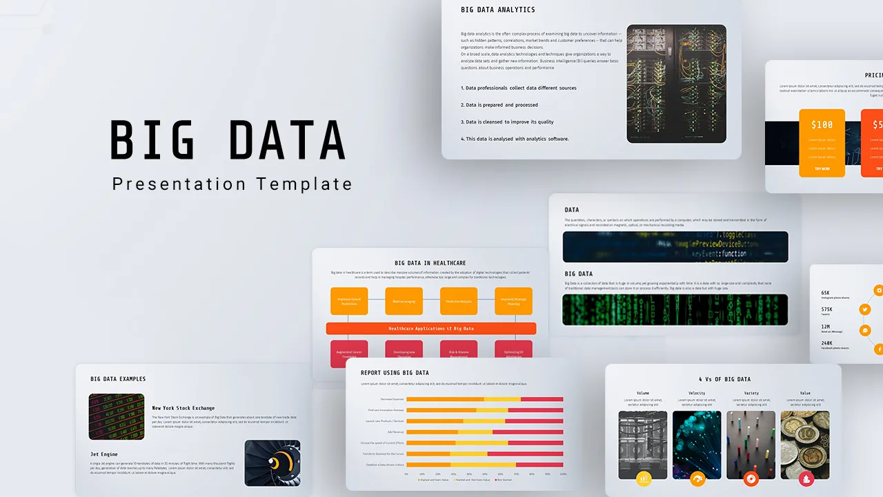 Big Data Presentation Template Cover Image