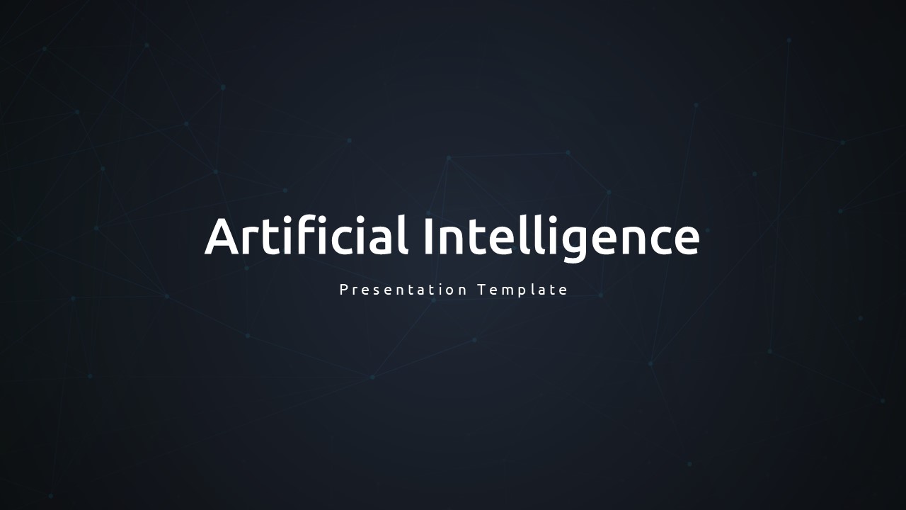 AI presentation template for google slides