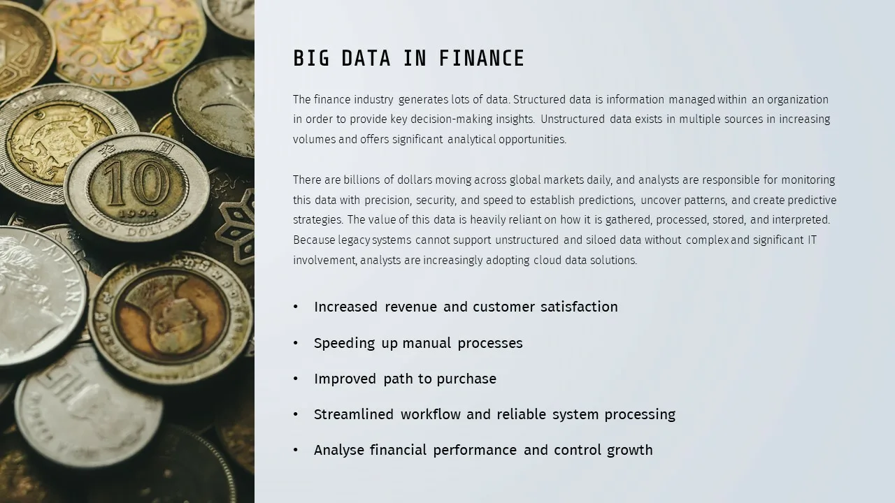 big data in finance template for google slides