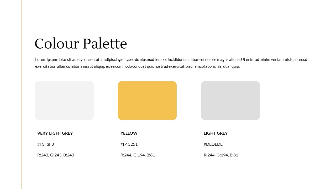 colour palette template in free brand marketing google slides theme