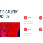 contact us template in art google slides theme