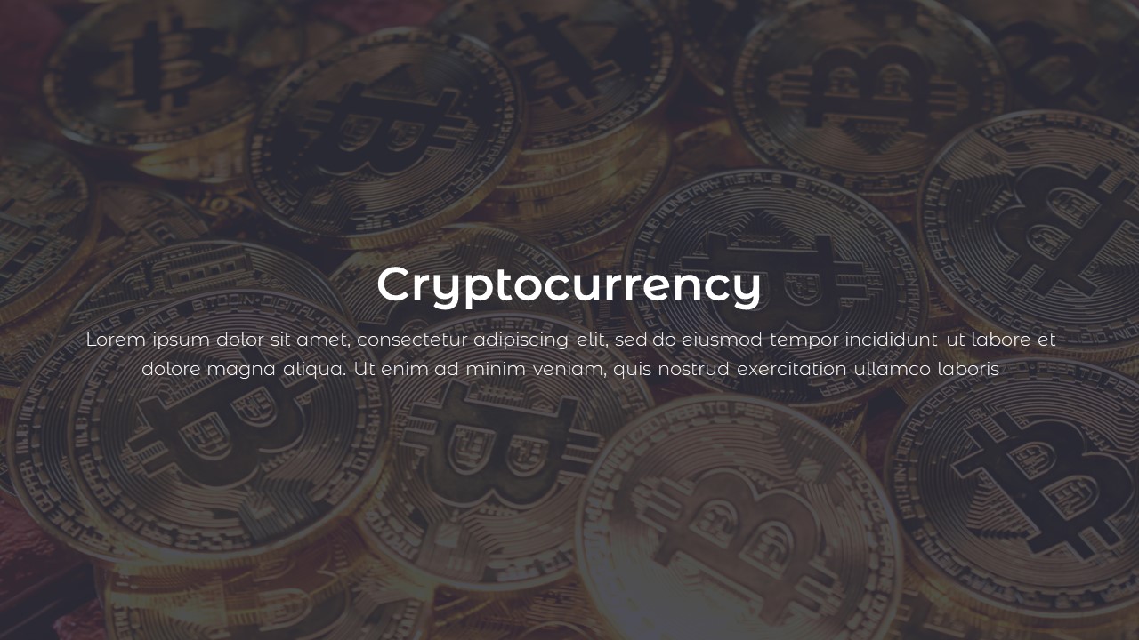 cryptocurrency aesthetics template for google slides