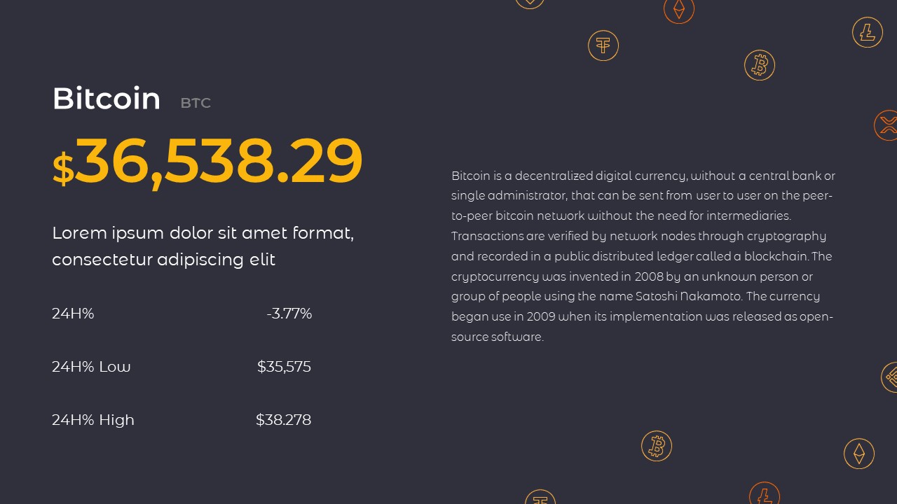cryptocurrency and bitcoin template in cryptocurrency google slides themes