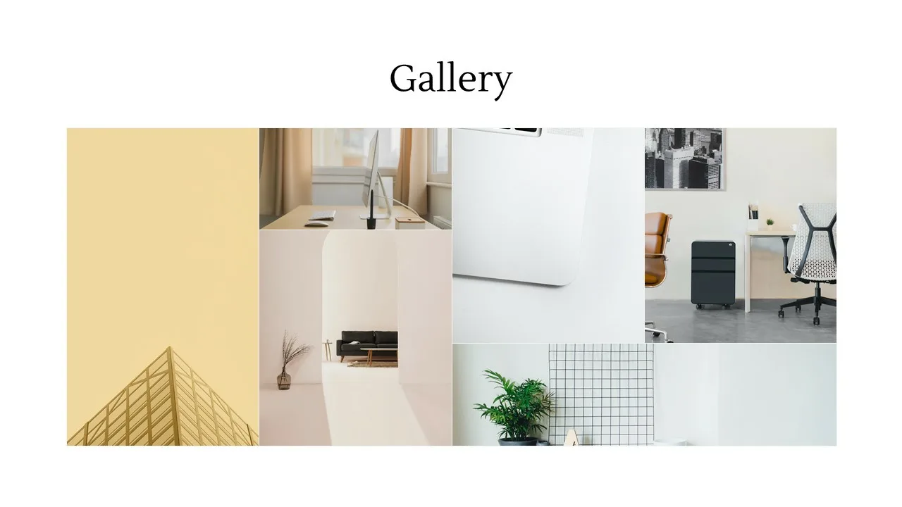 gallery slide in creative branding presentation google slides theme free