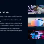 major uses of VR slide in Virtual Reality Templates for google slides