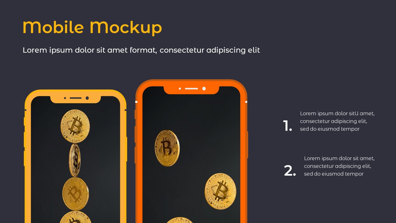 mobile mockup template in cryptocurrency google slides themes