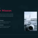 our mission slide in airplane presentation templates for google slides