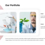 our portfolio template in medical theme google slides