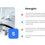 strength in SWOT analysis template of healthcare google slides theme