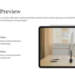 tablet preview in free brand presentation templates for google slides