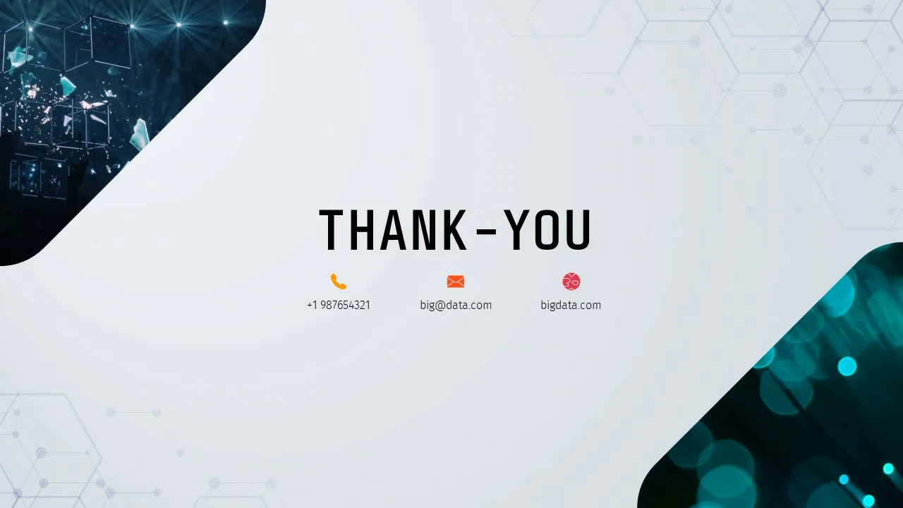 thank you template in Big Data Google Slides Themes