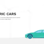 title slide in electric car presentation template for google slides
