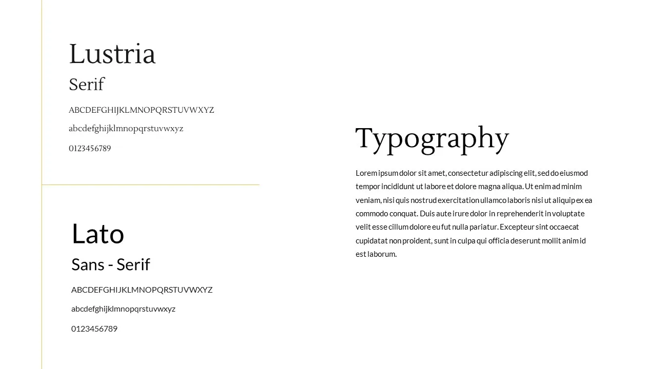 typography template in free brand presentation templates for google slides