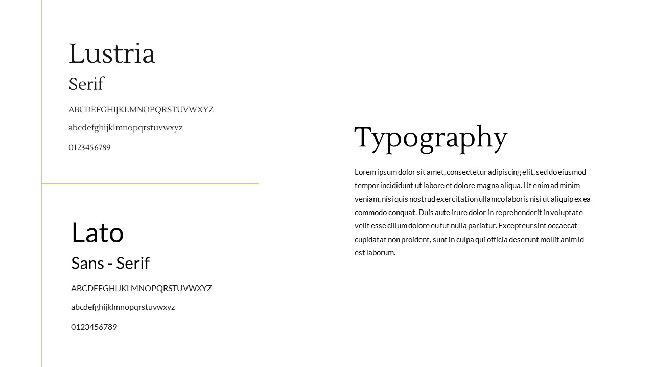 typography template in free brand presentation templates for google slides