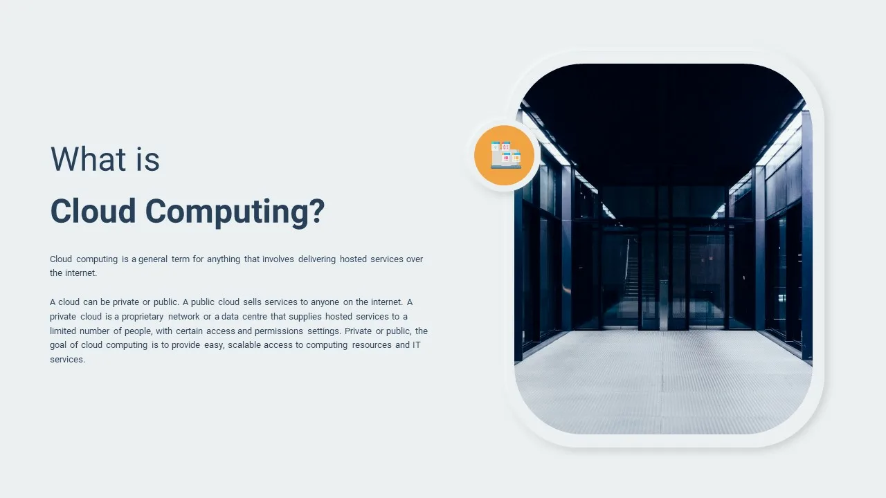 what is cloud computing presentation template for google slides