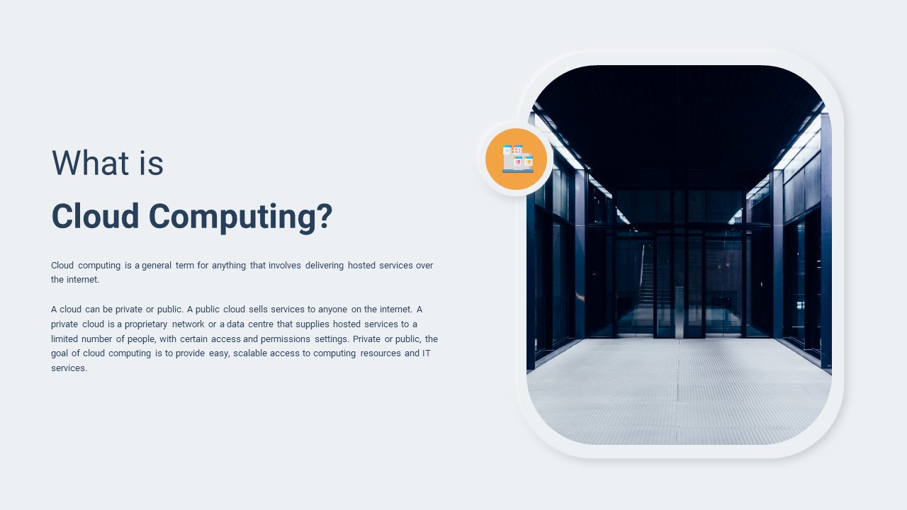 what is cloud computing presentation template for google slides