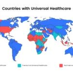worldmap infographics template in healthcare google slides theme