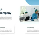 About our company slide for medical presentation template for google slides