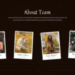 About team slide for Autumn presentation template for google slides