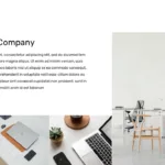 About the company slide for Free brand presentation google slides template