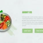 About us slide for Organic food google slides theme