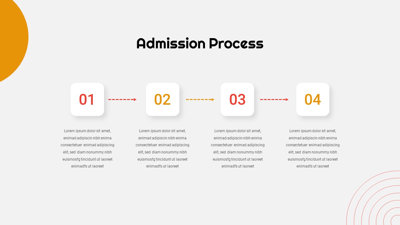 Admission Procedure Slide of School Presentation Slides