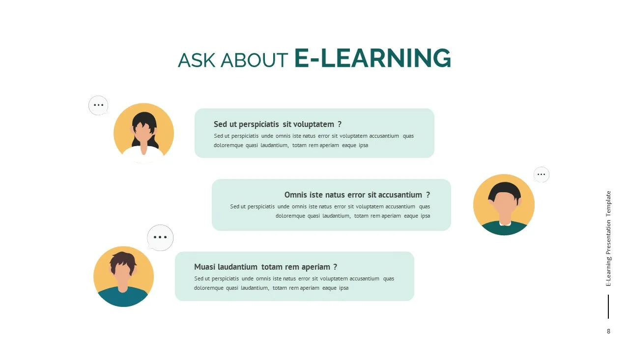 Ask about E-Learning Slide for Google Slides