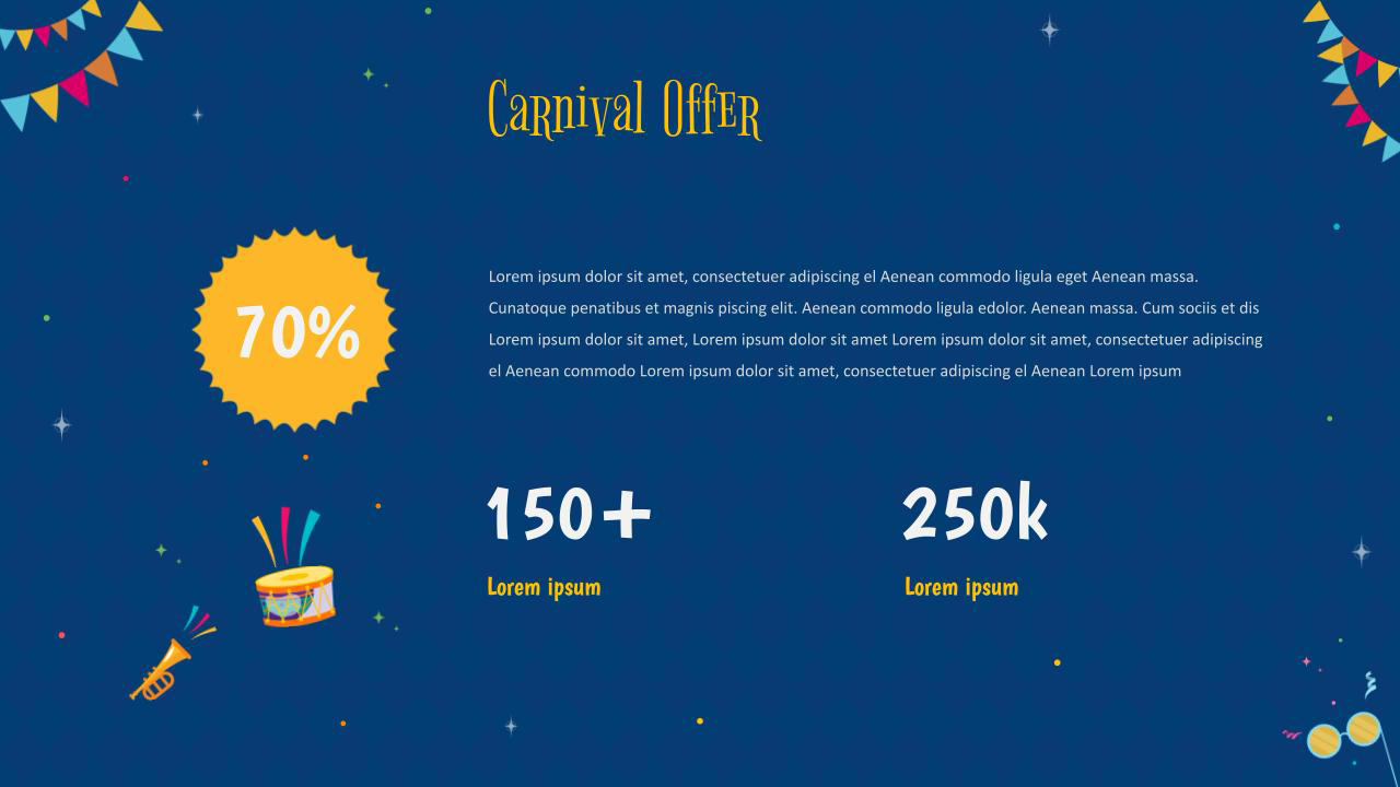 Carnival Offer Slide of Free Google Slides Carnival Theme