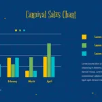 Carnival Slides Free Template with a Carnival Sales Chart