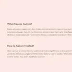 Causes of autism and treatment of autism slide for free mental health google slides theme template