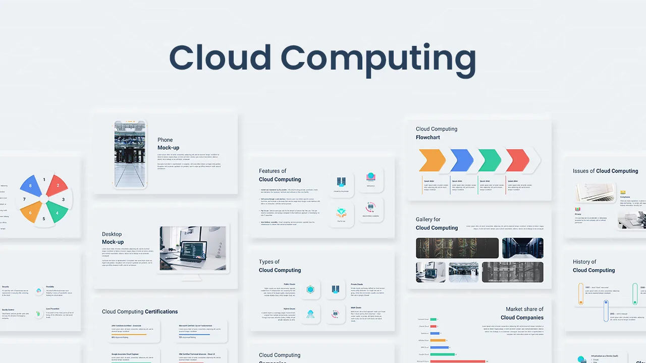 cloud computing google slides theme cover