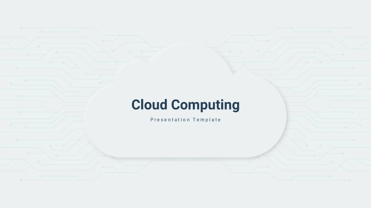 Cloud Computing Template Title Slide